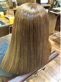 ミルクティーベージュ×ハイライトイメチェンヘアスタイル♪