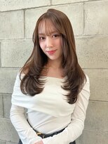 シーク 天神(SEEK)&nbsp;松尾菫菜/レイヤーカット/ベージュカラー/ダブルカラー/韓国ヘア