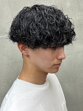 ダズルヘアーエイチ(DAZZLE hair H) シャドーパーマツイストスパイラルフェザー波巻きプードル