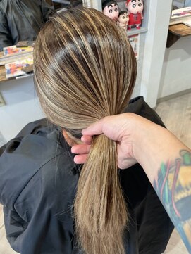 ヘア メイク ココ(hair make coco) 育てるハイライト(*´▽｀*)