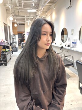 ラック 津田沼(LUCK) オリーブベージュ/ダブルカラーインナーカラーケアブリーチ