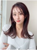 【AFLOAT 福岡】小顔前髪ありくびれレイヤーカット