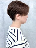 センターパートかっこいい刈り上げ女子刈り上げハンサムショート