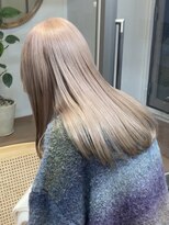 サンクマーケット 渋谷(cinq MARKET) 渋谷ミルクティーベージュハイトーンカラーヘーゼルベージュ韓国