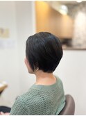 30代40代50代ショートボブ縮毛矯正艶髪【新百合ヶ丘ヘッドスパ】