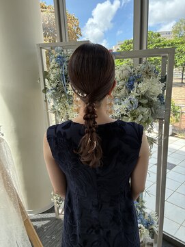 ヘアセット専門サロン by OKINAWA WATABE WEDDING 那覇店 タイト編みおろし