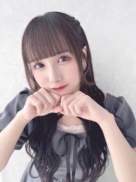 カシュカシュ 表参道(cache cache) ヘアアレンジハーフツインアイドルぱっつん前髪