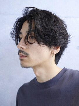 フィフス 大分(fifth) 大分大人男子フェザーパーマメンズカットセンターパート30代