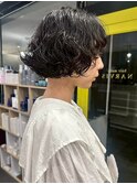 ショート/ケアパーマ/デザインカット/大人可愛い