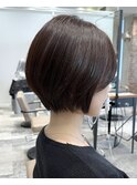 【岩田莉奈】ナチュラルレイヤーショートでひし形シルエット新宿