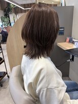 ヘアーザラブズラフズ オーガニカ 北九州(HAIR THE LOVES LAUGHS ORGANICA) 白髪ぼかし×ミディアムレイヤー