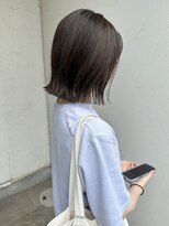 ジュエ ヘアー デザイン(Jue hair design)&nbsp;夏カラー/細ハイライトでつくる透け感ボブ/デザインカラー/知立