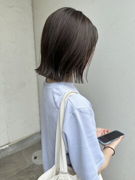 ジュエ ヘアー デザイン(Jue hair design) 夏カラー/細ハイライトでつくる透け感ボブ/デザインカラー/知立