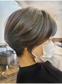 【ショートボブ/大人ショート/耳かけショート】横顔美人ショート
