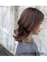 アンルーク ヘア(+1 unluke hair) [+1unluke]2024-SS/mode pink×inner beige