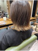 裾ハイライトボブ