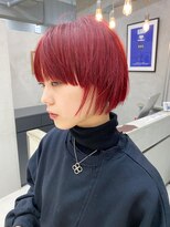 テトヘアー(teto hair) レッドカラー　ボブ