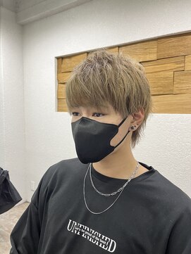 アジールヘア 所沢プロペ通り店(agir hair) ミルクティー×ショートウルフ10代20代