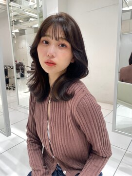 ボタン シブヤ(VOTAN SHIBUYA) ラベンダー/グレージュ/韓国ヘア/渋谷/レイヤー/顔まわり