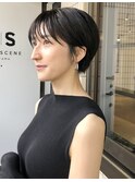ショートパーマショートカット前髪あり前髪なし20代30代40代