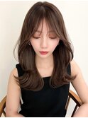 レイヤーカット白髪ぼかしハイライトダブルカラーインナーカラー
