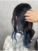 ブリーチ１回ブルーカラー♪