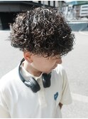 ☆アメカジストリートツーブロ刈り上げスパイラルプードルパーマ