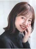 ボブルフ ネビージュ ワンレン レイヤー 小顔