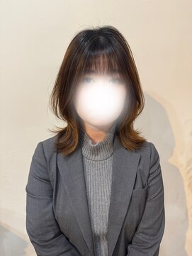 トータルビューティーサロン プリエ(prier) ミディアムレイヤー/レイヤーカット/韓国風スタイル/外ハネボブ