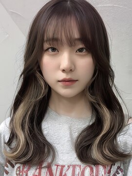 ミーム 原宿 表参道(meme) "インナーカラー×韓国風レイヤーカット