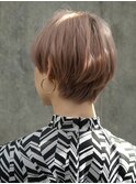 くせ毛マッシュ多毛ショートハイトーン白髪ぼかしミセス