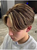 熊本メンズカラー ハイライト メッシュ ブリーチ MEN'S HAIR