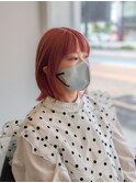 ペールピンクレイヤーブリーチカラー20代30代