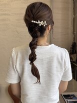 ツキヘア(TUKI hair)&nbsp;編み下ろしアレンジ/ローポニーアレンジ