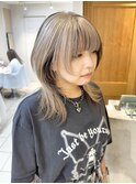 デザインカラー　ウルフカット　顔周りカット　横浜