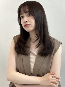 ザックラフィネ(ZACC raffine) 縮毛矯正/レイヤーカット/チョコレートブラウン/ワンカール