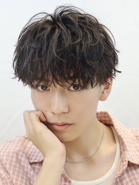 オーシャントーキョー 仙台(OCEAN TOKYO) 無造作マッシュショートラウンドマッシュ黒髪ツーブロック前髪