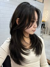 キャプチャー 海老名(capture)&nbsp;かきあげ前髪/ロングレイヤー/髪質改善/韓国ヘア20代30代40代