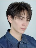 韓国マッシュセンターパートツーブロックフェザーパーマシャドウ