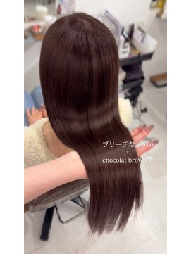 ハピネス 梅田茶屋町店(HAPPINESS) ブリーチなしダブルカラーショコラブラウン