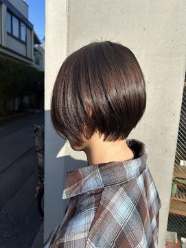 チップタップ 保谷店(tip top) イヤリングカラー×ショートボブ