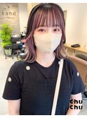 ミディアムレイヤーカット/髪質改善/韓国/前髪/新宿/ブリーチ
