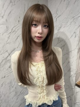 フィーリア 心斎橋堀江店(philia) ブリーチ有ミルクティーカラー×レイヤーカット