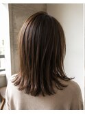 白髪ぼかしハイライト×髪質改善艶カラー
