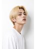 『男性限定』メンズカット+ケアブリーチ+透明感カラー+眉カット[men's]