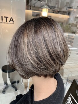 ヘアサロン ビータ(Hair salon BITA) 3Dハイライト☆グレージュショート