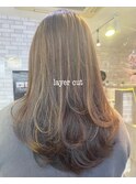 大人ロングレイヤーカット