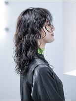 ノード(NODO) 【モチベーションUP】黒髪ウルフ+ウェーブパーマ