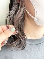 ヘアー アイス 御器所本店(HAIR ICI) インナーカラー × おん眉ミディアム