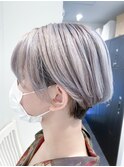 【担当者:関佳祐】ショートボブ×ホワイトブリーチ